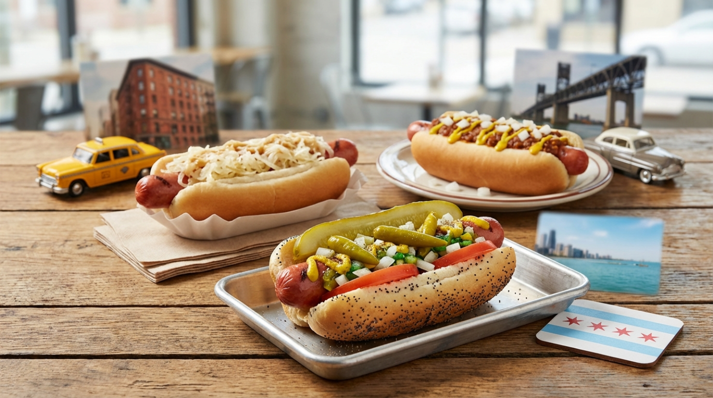 Cities Famous for Hot Dog Styles
